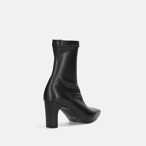 50%OFF:スクエアトゥ ストレッチブーツ(7357)ブラック/mamian(マミアン)