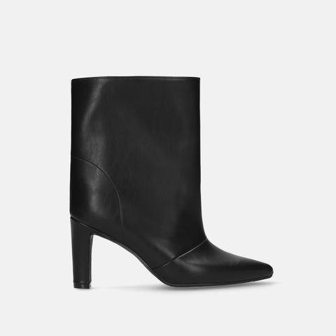 ラストワン50%OFF:ワイドシャフト ショートブーツ(m81009)ブラック/mamian(マミアン)