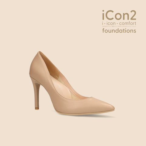30%OFF:iCon2 Foundations:ポインテッドトゥ パンプス(F970)モイストナチュラル/mamian(マミアン)