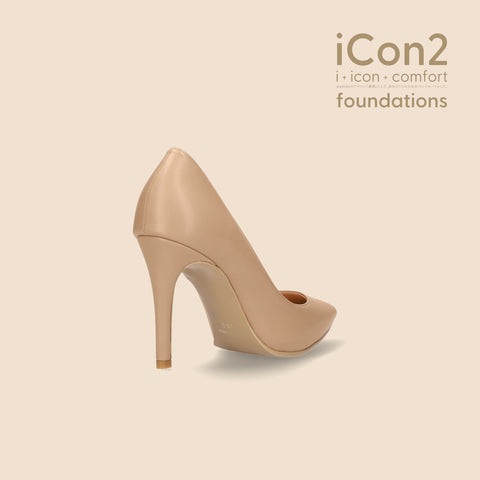 30%OFF:iCon2 Foundations:ポインテッドトゥ パンプス(F970)モイストナチュラル/mamian(マミアン)