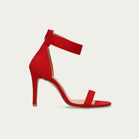 限定特価990円:アンクル ストラップ サンダル(H3572SS1-ag)レッドS/mamian(マミアン)