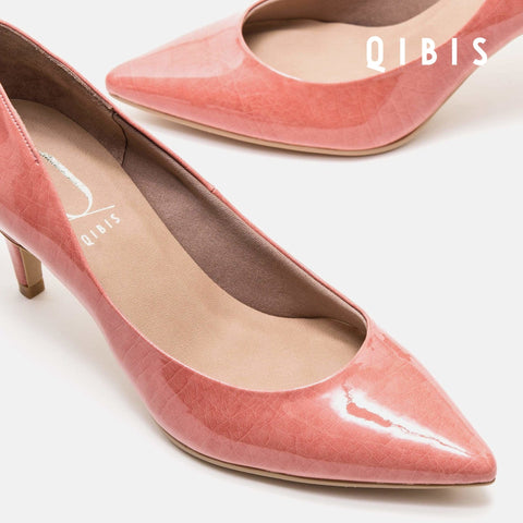 40%OFF:QIBIS ONE:7cmヒール ポインテッドトゥ パンプス(QM7003)Dピンク/QIBIS(マミアン)