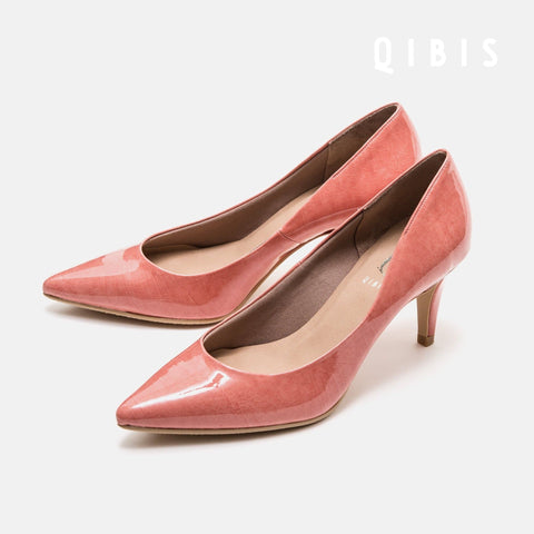 40%OFF:QIBIS ONE:7cmヒール ポインテッドトゥ パンプス(QM7003)Dピンク/QIBIS(マミアン)