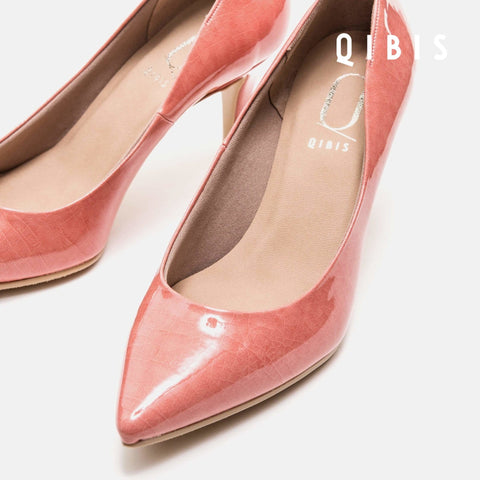 40%OFF:QIBIS ONE:7cmヒール ポインテッドトゥ パンプス(QM7003)Dピンク/QIBIS(マミアン)