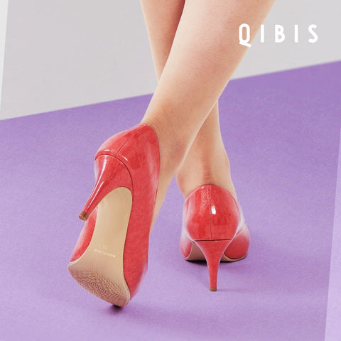 40%OFF:QIBIS ONE:7cmヒール ポインテッドトゥ パンプス(QM7003)Dピンク/QIBIS(マミアン)