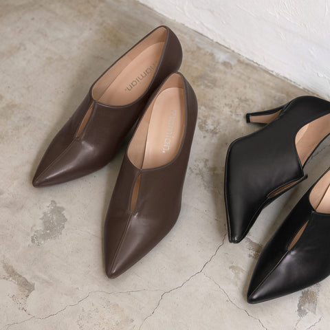 30% OFF: 2023AW: Front slit booties (7235) Brown