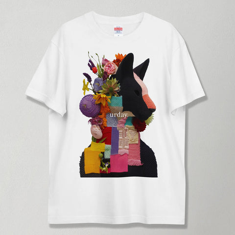 urday【Animal／trompe l'oeil】トロンプルイユ フォトTシャツ（2587346）ホワイト/urday（マミアン）