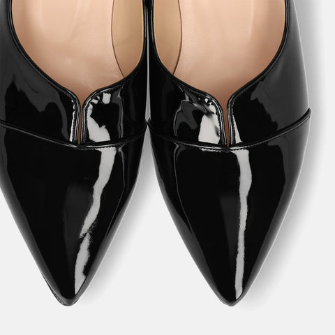 10% OFF: 2024SSBI: Pointed toe flat dress shoes (154) Black E