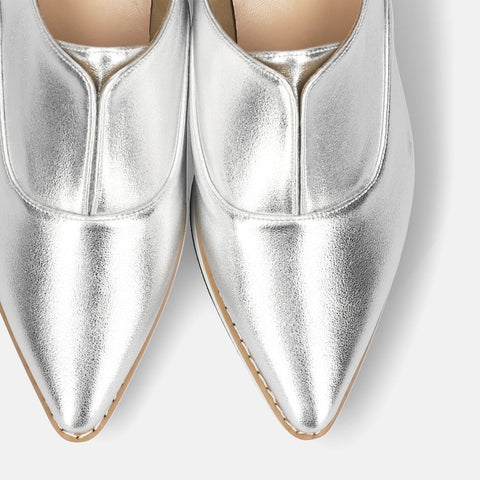 予約：2026SS：厚底ドレスシューズ（4774）シルバー