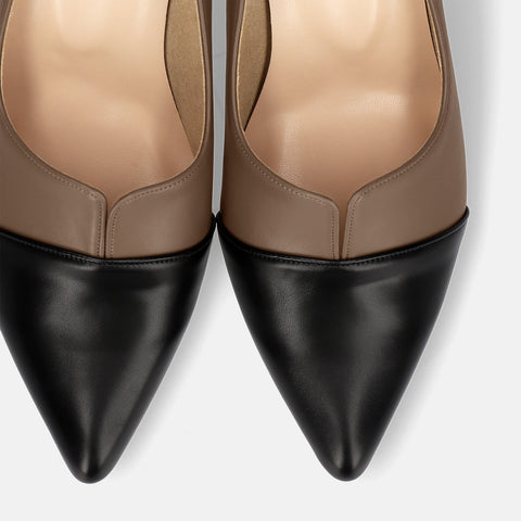 20% OFF: SSBI: Pointed toe switching pumps (5154) Dark beige/C